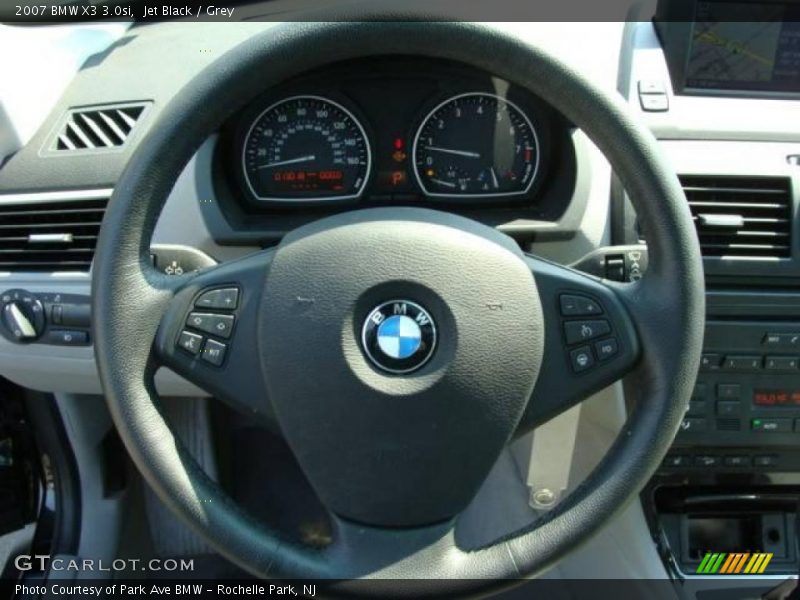 Jet Black / Grey 2007 BMW X3 3.0si