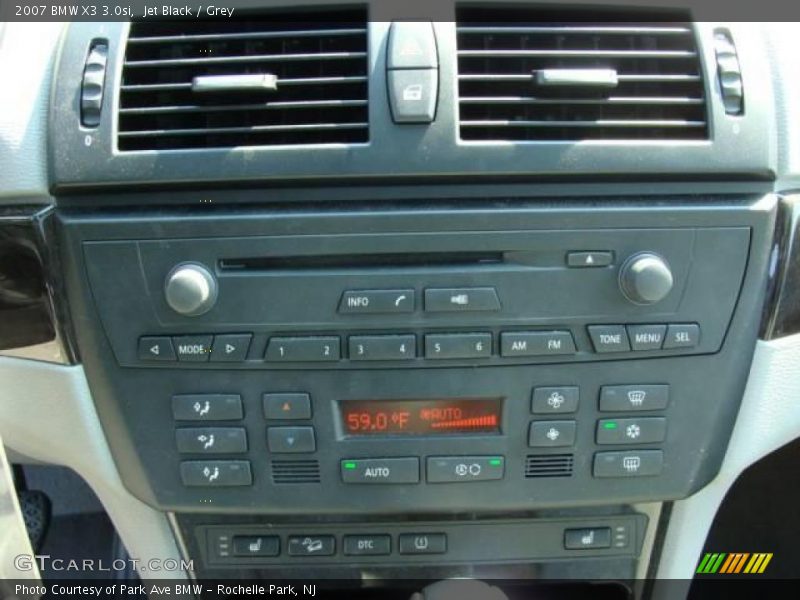 Jet Black / Grey 2007 BMW X3 3.0si