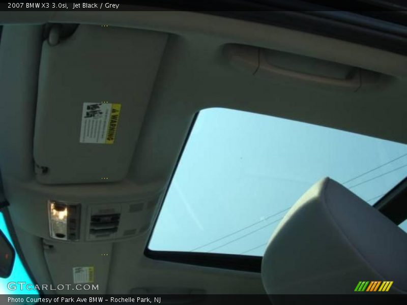 Jet Black / Grey 2007 BMW X3 3.0si