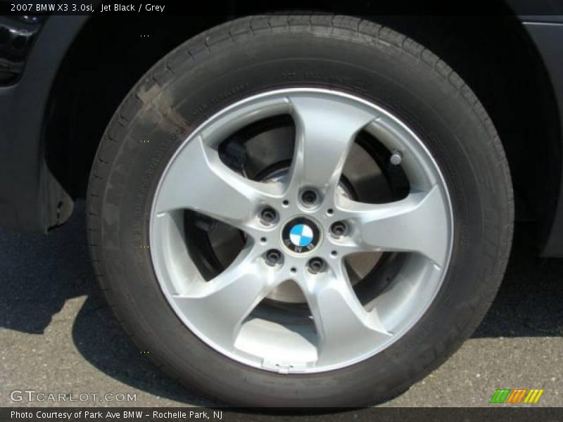 Jet Black / Grey 2007 BMW X3 3.0si