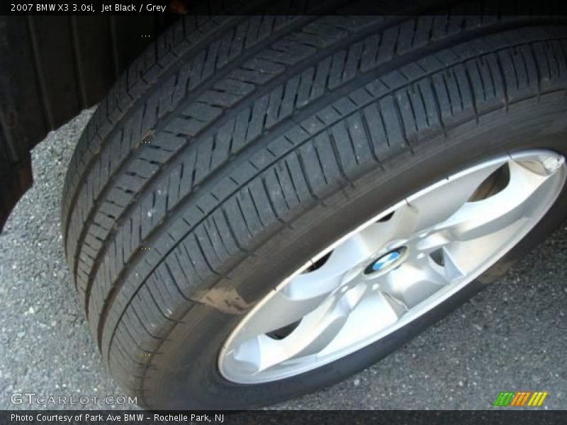Jet Black / Grey 2007 BMW X3 3.0si