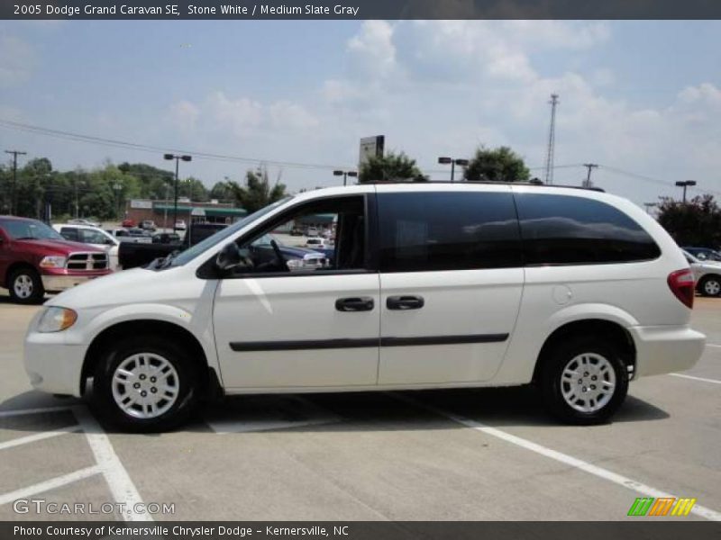 Stone White / Medium Slate Gray 2005 Dodge Grand Caravan SE