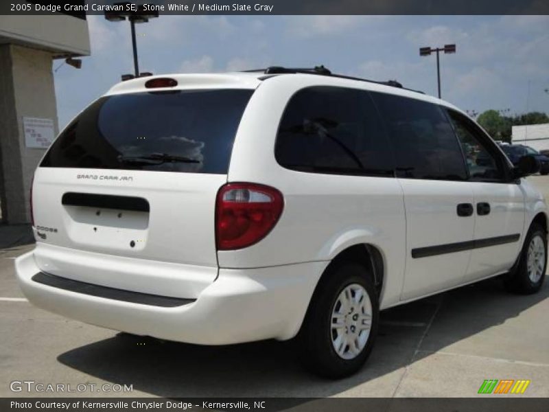 Stone White / Medium Slate Gray 2005 Dodge Grand Caravan SE