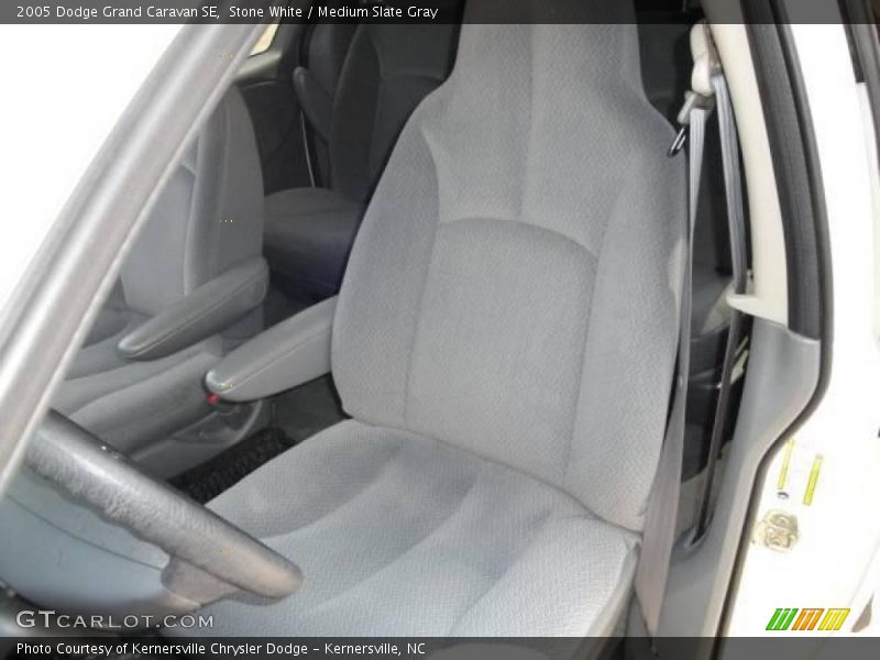 Stone White / Medium Slate Gray 2005 Dodge Grand Caravan SE