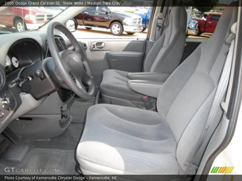 Stone White / Medium Slate Gray 2005 Dodge Grand Caravan SE