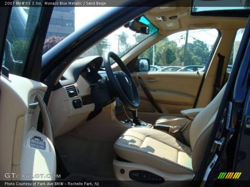 Monaco Blue Metallic / Sand Beige 2007 BMW X3 3.0si