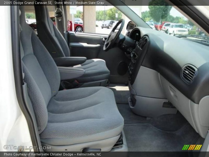 Stone White / Medium Slate Gray 2005 Dodge Grand Caravan SE