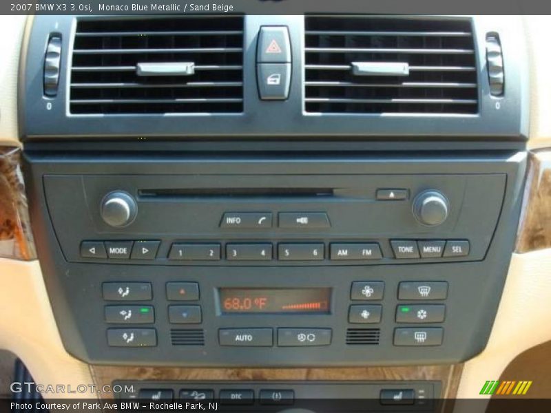 Monaco Blue Metallic / Sand Beige 2007 BMW X3 3.0si