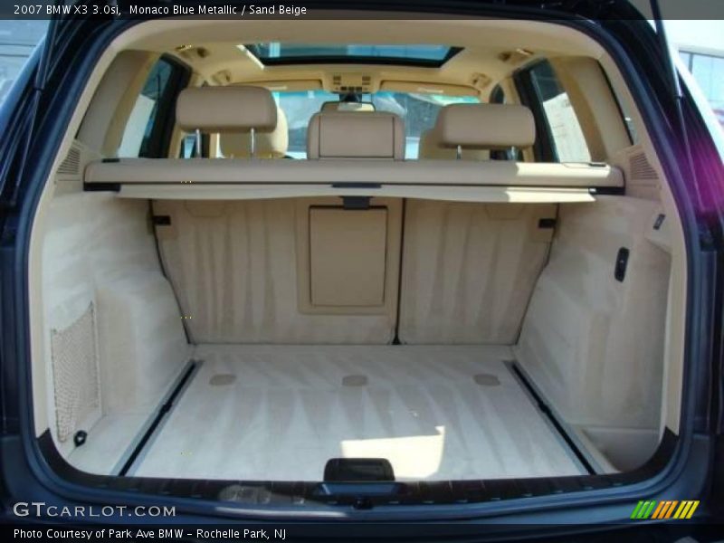 Monaco Blue Metallic / Sand Beige 2007 BMW X3 3.0si
