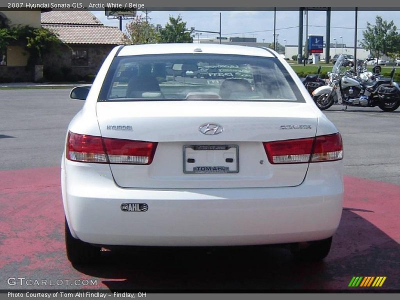 Arctic White / Beige 2007 Hyundai Sonata GLS