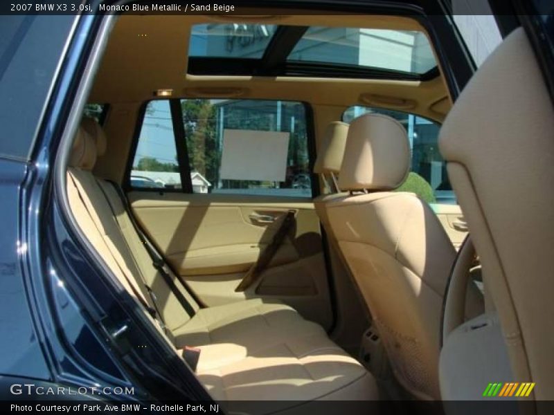 Monaco Blue Metallic / Sand Beige 2007 BMW X3 3.0si