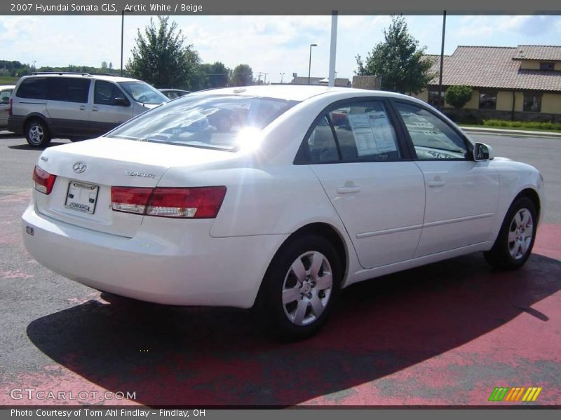 Arctic White / Beige 2007 Hyundai Sonata GLS