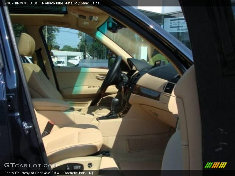 Monaco Blue Metallic / Sand Beige 2007 BMW X3 3.0si