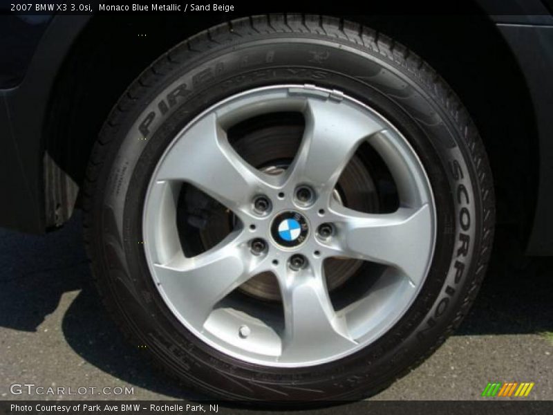 Monaco Blue Metallic / Sand Beige 2007 BMW X3 3.0si