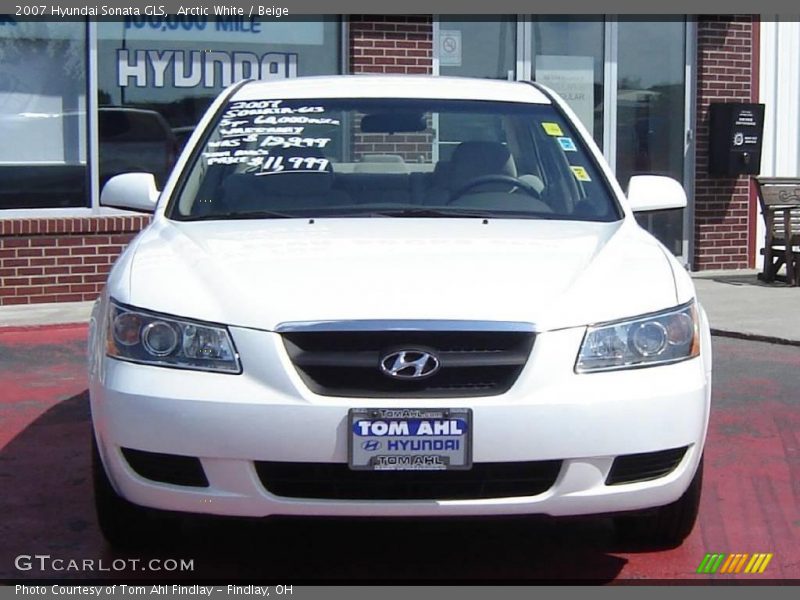 Arctic White / Beige 2007 Hyundai Sonata GLS