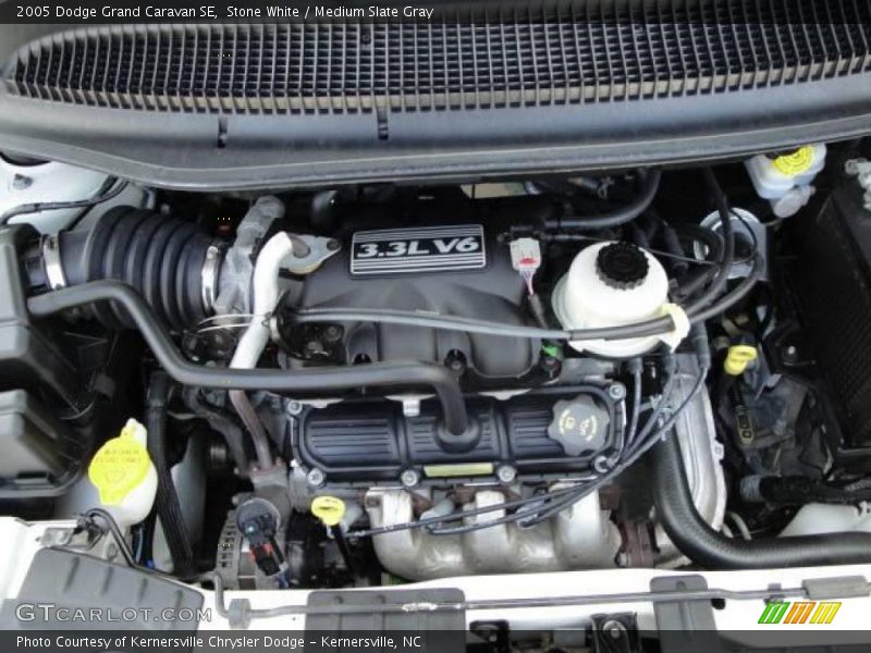 Stone White / Medium Slate Gray 2005 Dodge Grand Caravan SE