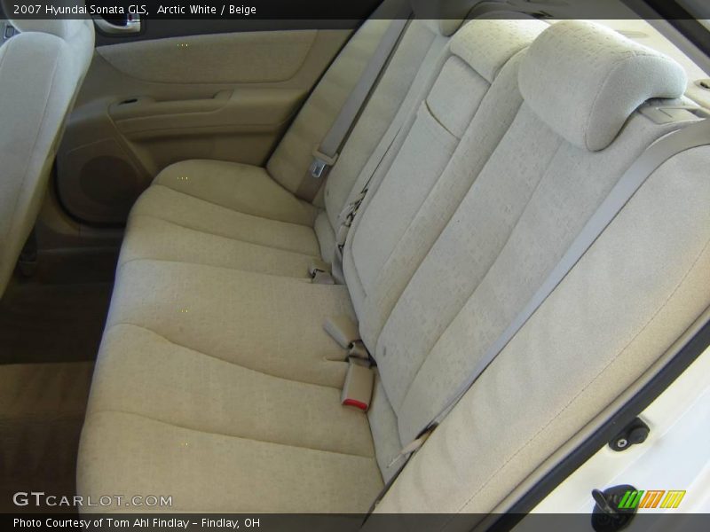Arctic White / Beige 2007 Hyundai Sonata GLS