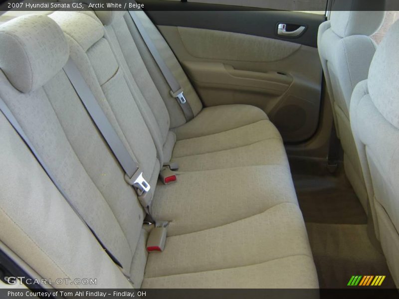 Arctic White / Beige 2007 Hyundai Sonata GLS