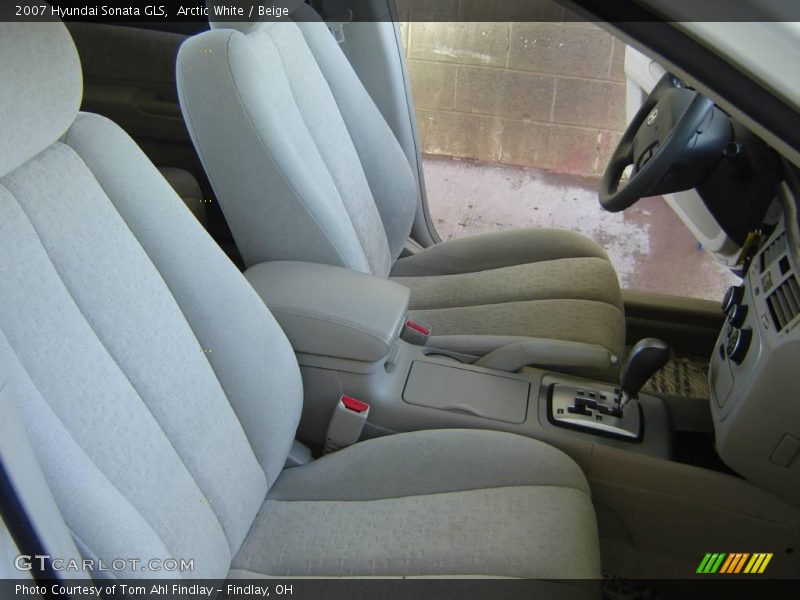 Arctic White / Beige 2007 Hyundai Sonata GLS