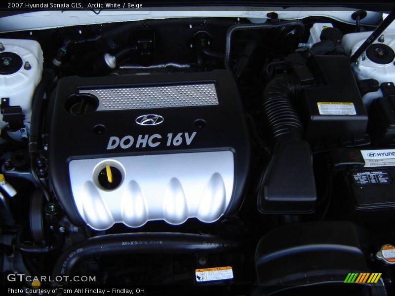 Arctic White / Beige 2007 Hyundai Sonata GLS