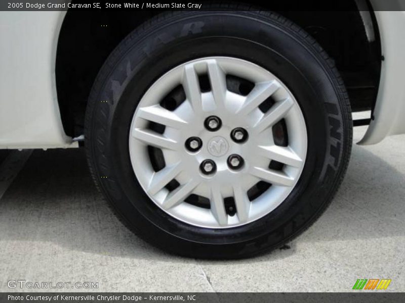 Stone White / Medium Slate Gray 2005 Dodge Grand Caravan SE