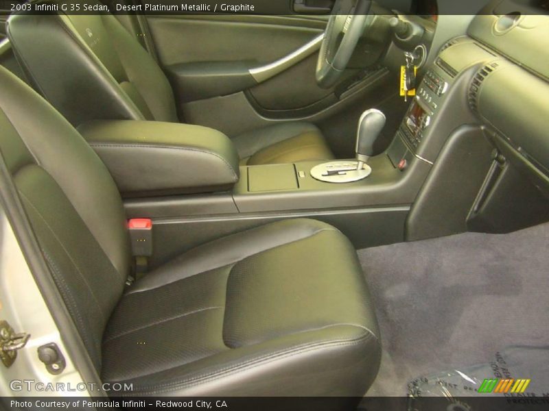 Desert Platinum Metallic / Graphite 2003 Infiniti G 35 Sedan