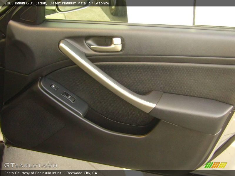Desert Platinum Metallic / Graphite 2003 Infiniti G 35 Sedan