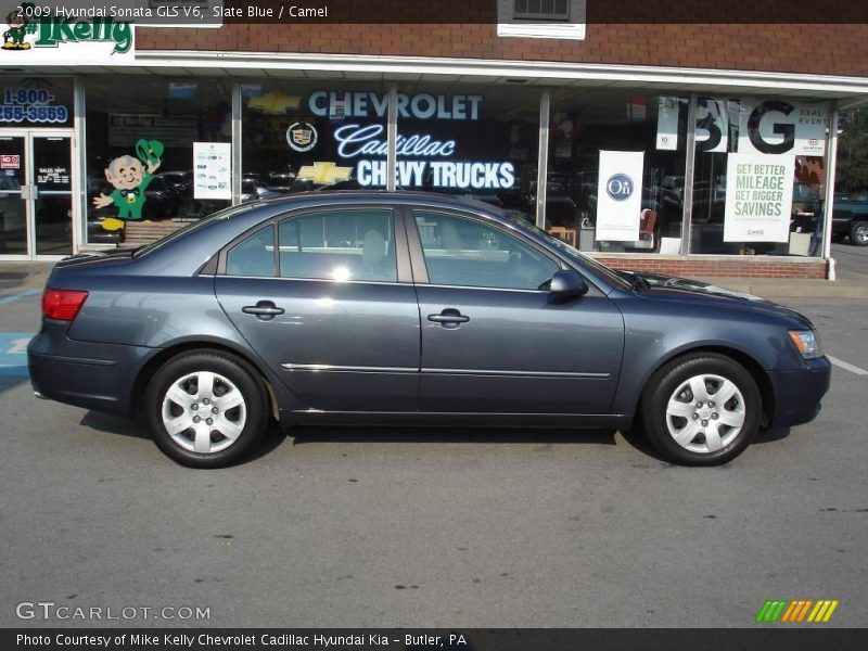 Slate Blue / Camel 2009 Hyundai Sonata GLS V6