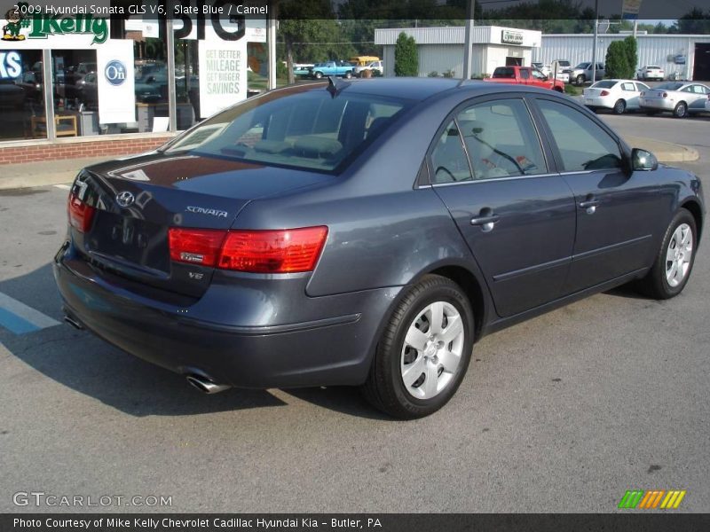Slate Blue / Camel 2009 Hyundai Sonata GLS V6