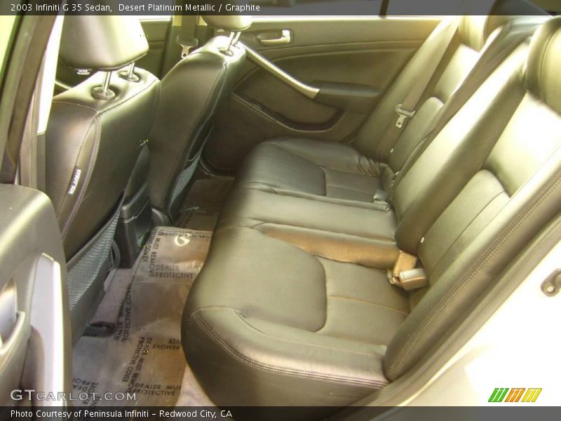 Desert Platinum Metallic / Graphite 2003 Infiniti G 35 Sedan