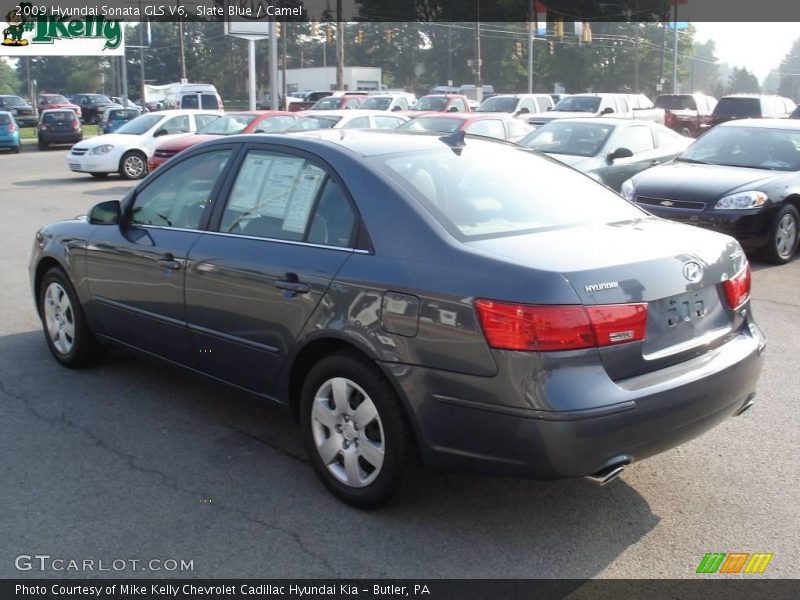 Slate Blue / Camel 2009 Hyundai Sonata GLS V6