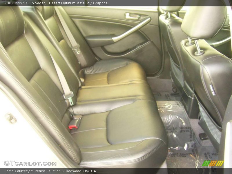 Desert Platinum Metallic / Graphite 2003 Infiniti G 35 Sedan