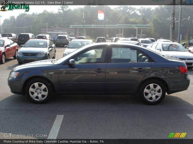 Slate Blue / Camel 2009 Hyundai Sonata GLS V6