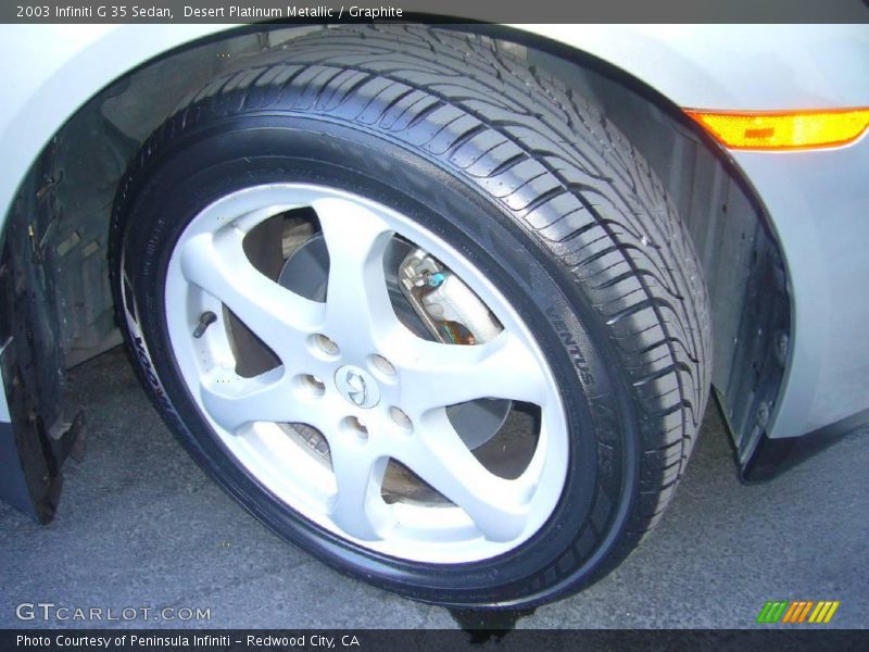 Desert Platinum Metallic / Graphite 2003 Infiniti G 35 Sedan