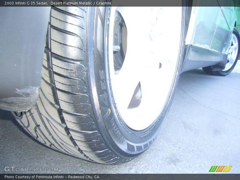 Desert Platinum Metallic / Graphite 2003 Infiniti G 35 Sedan