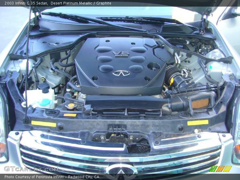 Desert Platinum Metallic / Graphite 2003 Infiniti G 35 Sedan