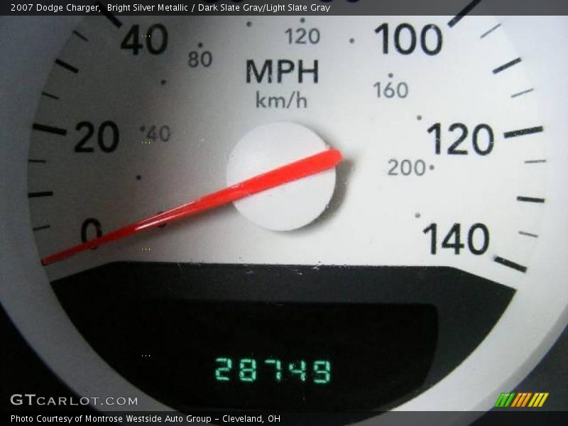 Bright Silver Metallic / Dark Slate Gray/Light Slate Gray 2007 Dodge Charger