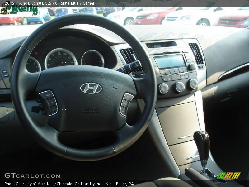 Slate Blue / Camel 2009 Hyundai Sonata GLS V6