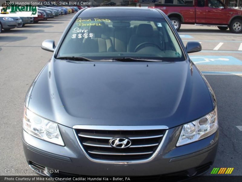 Slate Blue / Camel 2009 Hyundai Sonata GLS V6