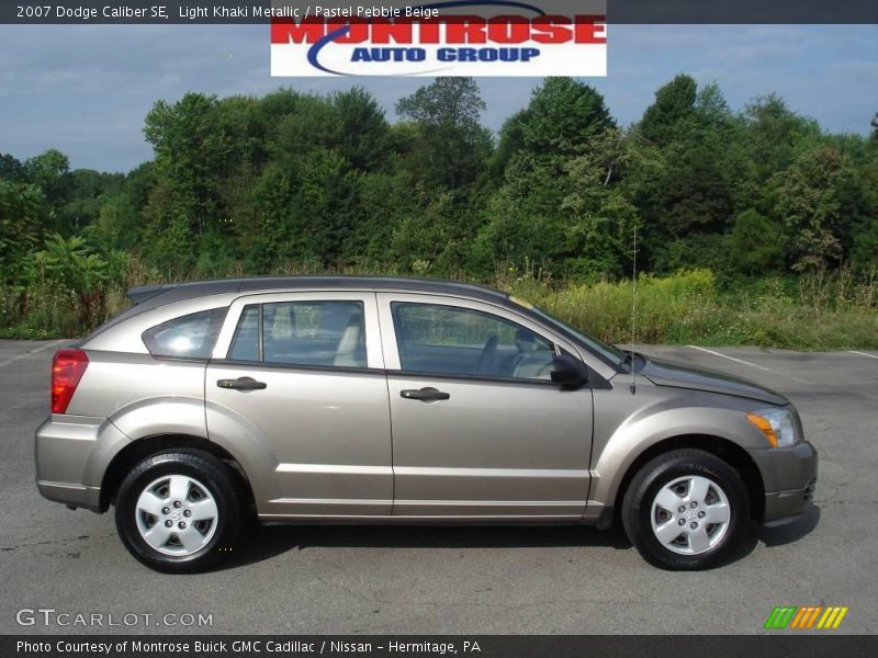 Light Khaki Metallic / Pastel Pebble Beige 2007 Dodge Caliber SE