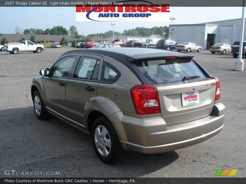Light Khaki Metallic / Pastel Pebble Beige 2007 Dodge Caliber SE