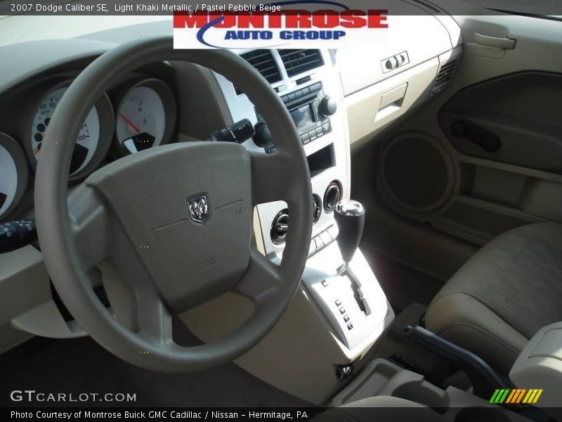 Light Khaki Metallic / Pastel Pebble Beige 2007 Dodge Caliber SE