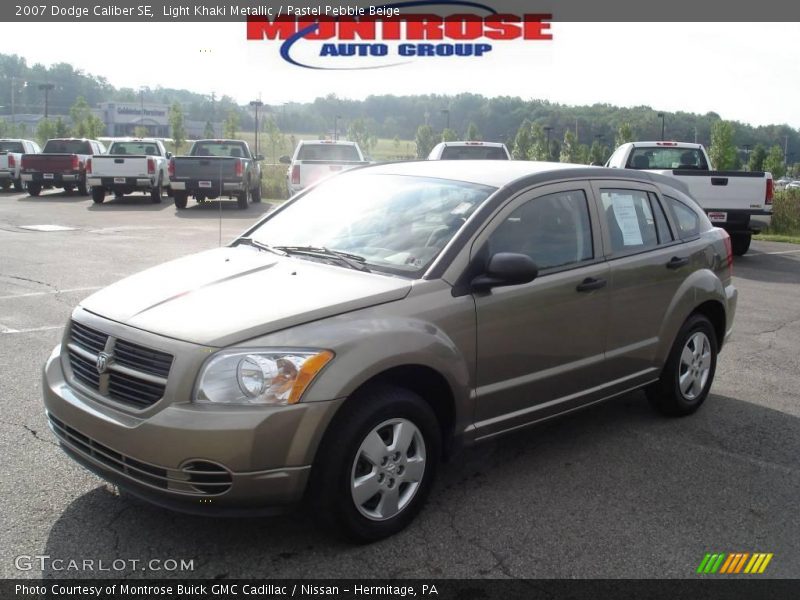Light Khaki Metallic / Pastel Pebble Beige 2007 Dodge Caliber SE