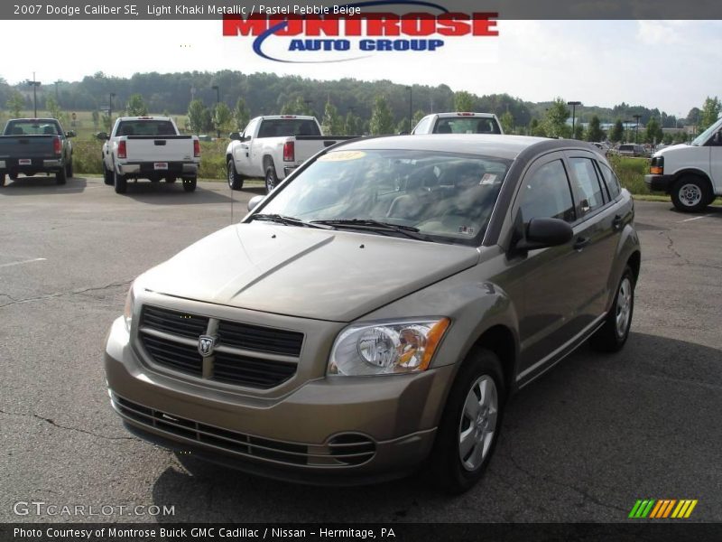 Light Khaki Metallic / Pastel Pebble Beige 2007 Dodge Caliber SE