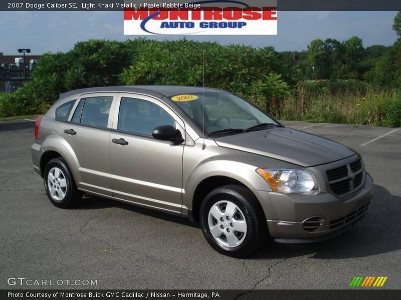 Light Khaki Metallic / Pastel Pebble Beige 2007 Dodge Caliber SE