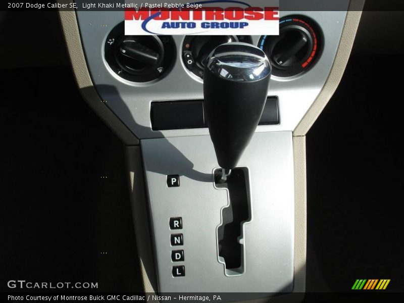 Light Khaki Metallic / Pastel Pebble Beige 2007 Dodge Caliber SE