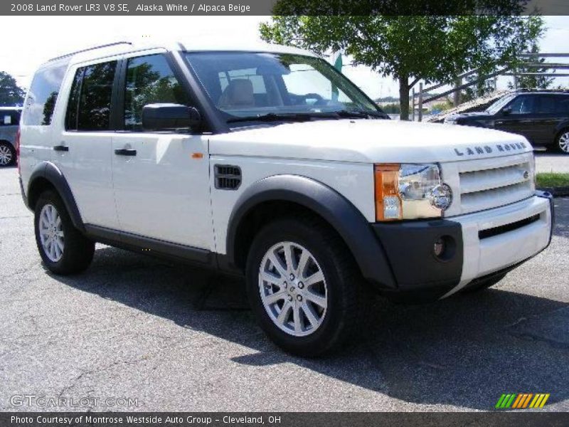 Alaska White / Alpaca Beige 2008 Land Rover LR3 V8 SE