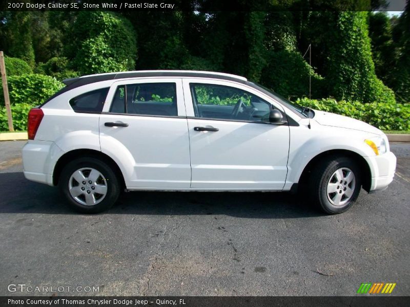 Stone White / Pastel Slate Gray 2007 Dodge Caliber SE