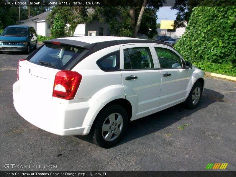 Stone White / Pastel Slate Gray 2007 Dodge Caliber SE