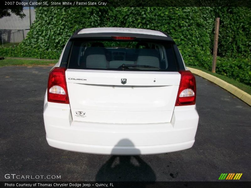 Stone White / Pastel Slate Gray 2007 Dodge Caliber SE
